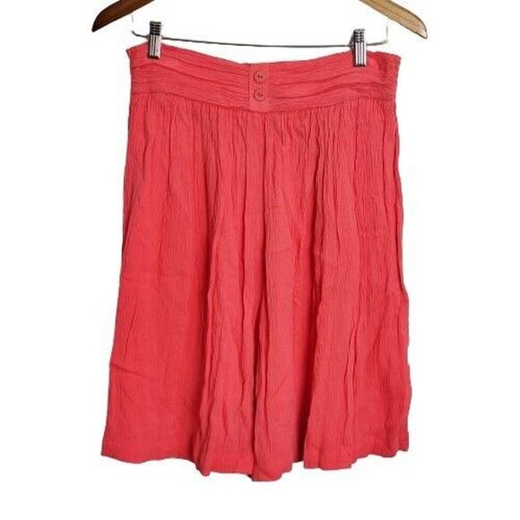 Vintage Carole Little Shorts Women Size 12 Pink 80s High Rise Boho Cottage Fairy - Picture 1 of 9